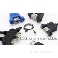 Cavo di montaggio del pannello USB a vite impermeabile OEM